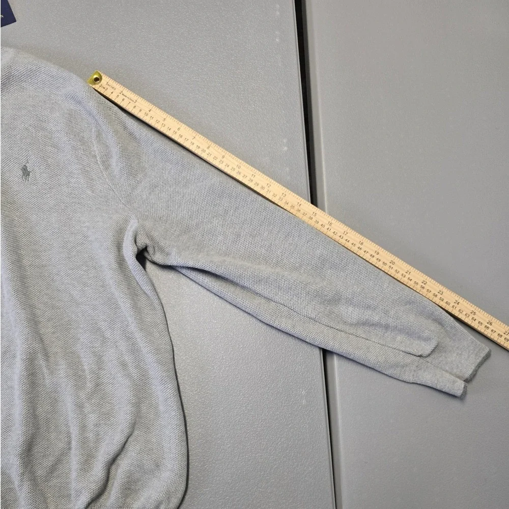 Polo Ralph Lauren Quarter Zip Sweater 2XB Gray Pima Cotton NWT